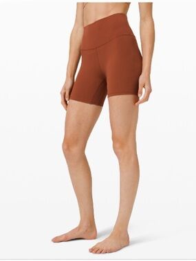 lululemon athletica Align High-Rise Bike Shorts Dark Terracotta 14